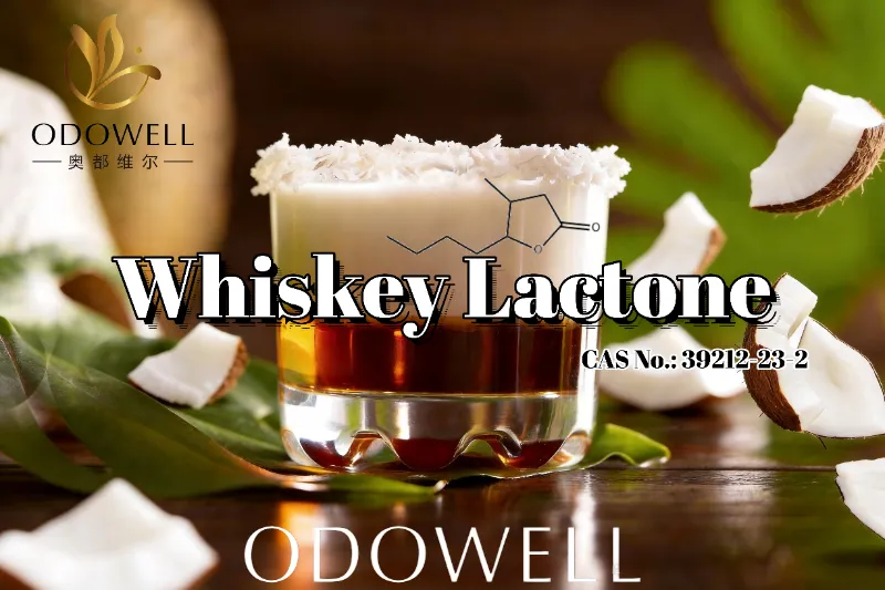 ODOWELL recommande la lactone de whisky pour les applications de saveurs vieillies en fût, à la noix de coco et grillées