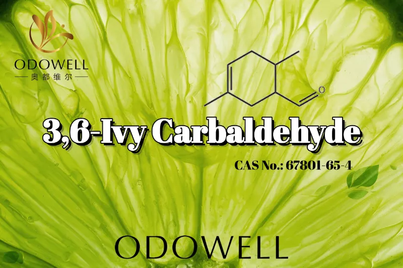 ODOWELL recommande le 3,6-Ivy Carbaldéhyde pour les applications de parfums d'agrumes intensément verts et acidulés